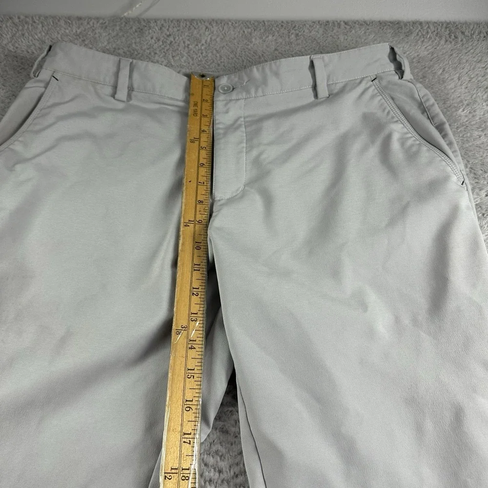 Adidas Performance Pants Mens 35x32 Golf Gray‎ No Slip Grip Stretch Chino